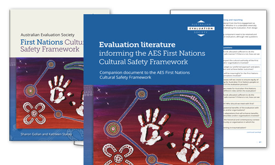 Evaluation literature informing the AES First Nations Cultural Safety Framework